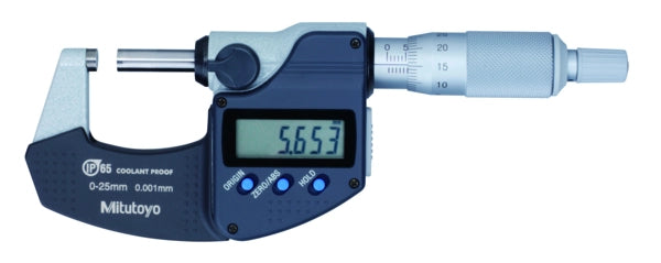 Digital Micrometer IP65, Metric 25-50mm with Output Item number: 293-231-30 Ratchet stop