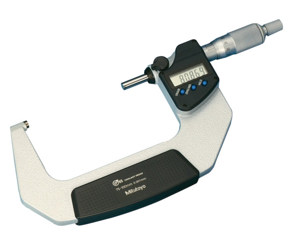 Digital Micrometer IP65, Inch/Metric 75-100mm, with Output Item number: 293-233-30 Ratchet Stop