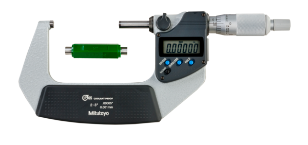 Digital Micrometer IP65, Inch/Metric 50-75mm/2-3", without Output Item number: 293-342-30 Ratchet Stop