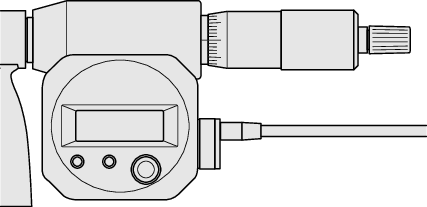 Digital Micrometer IP65, Inch/Metric 350-375mm14-15", with Output Item number: 293-784 Ratchet stop