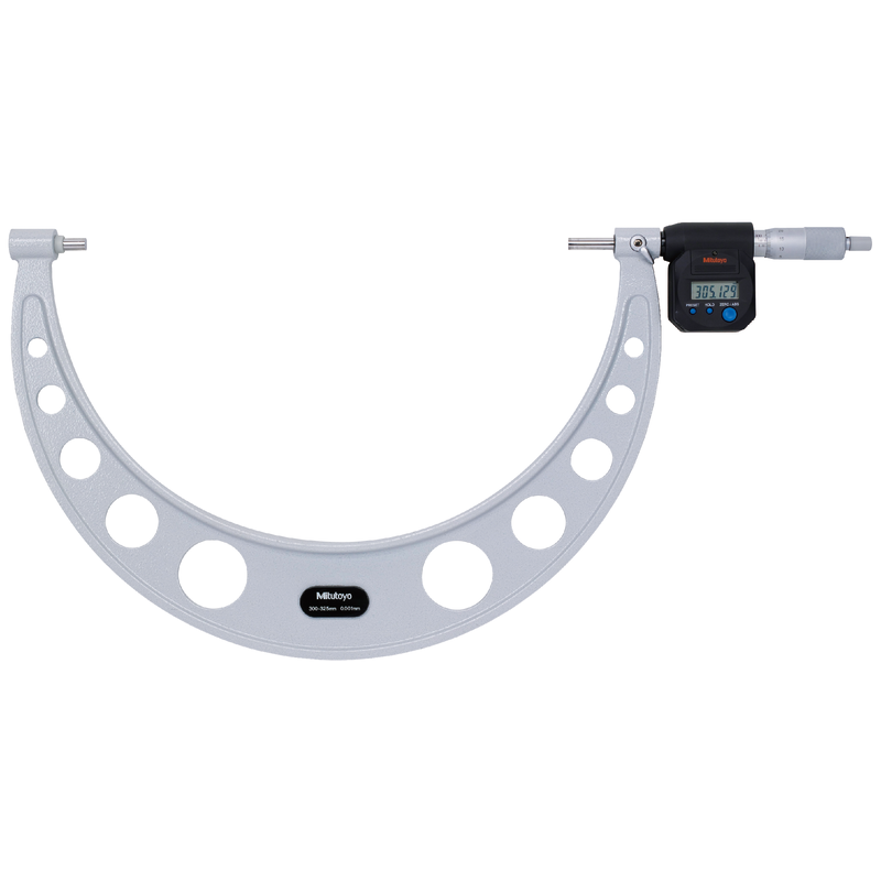 Digital Micrometer IP65, Inch/Metric 300-325mm/12-13, with Output Item number: 293-782 Ratchet stop