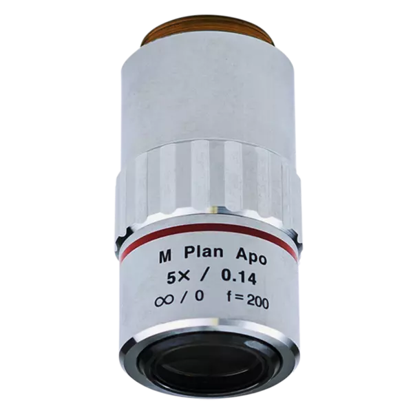 378-802-12 M Plan Apo 5x Objective for bright-field observation in visible range