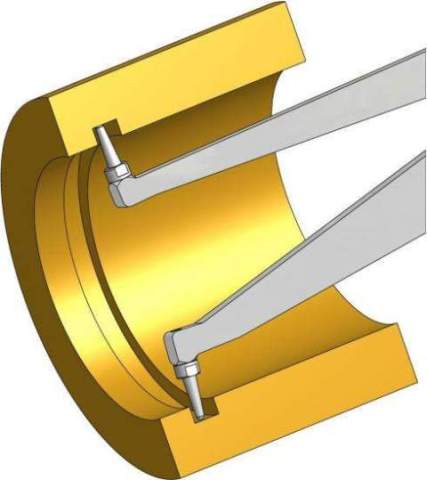 Metric Internal Caliper Gauge 40-60mm, 0.01mm