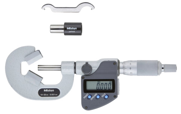 Mitutoyo Digital 3 Flute V-Anvil Micrometer 10-25mm 314-262-30