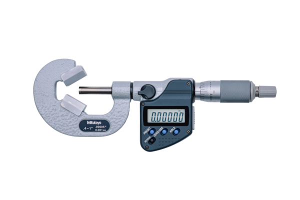 Digital 3 Flute V-Anvil Micrometer 0,4-1" 314-362-30