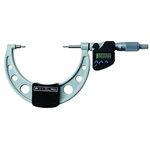 Digital Spline Micrometer IP65 Inch/Metric, 3-4", 3mm Measuring Face 331-354-30