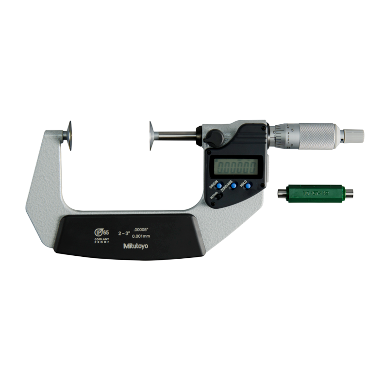 Digital Disc Micrometer IP65 Inch/Metric, 50-75mm/2-3"Disk=20mm 323-352-30