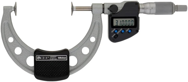 Digital Disc Micrometer IP65 Inch/Metric, 3-4", Disk=20mm 323-353-30