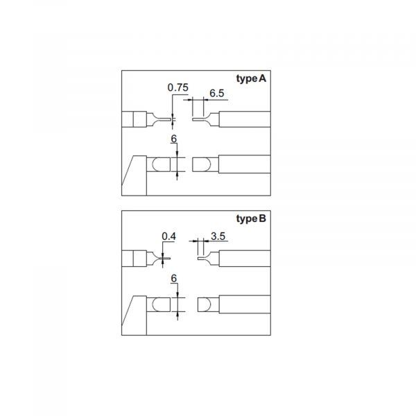 Insize 3232-2 Blade Micrometer Imperial Models 1-2'' Graduation .0001'' Blade type A 0.75 x 6.5mm