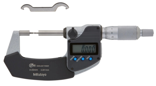 Digital Spline Micrometer IP65 0-25mm, 2mm Measuring Face 331-261-30