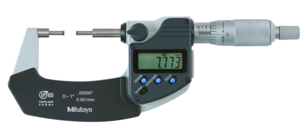Digital Spline Micrometer IP65 Inch/Metric, 2-3", 3mm Measuring Face 331-353-30