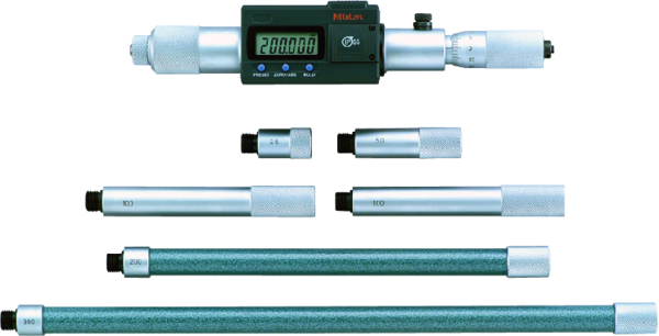 Mitutoyo Digital Tubular Inside Micrometer (Rod) 200-1000mm, IP65, incl. 6 Rods 337-301