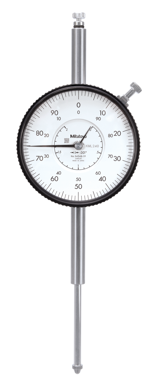 Dial Gauge, Flat Back, ANSI/AGD Type 3424AB-19