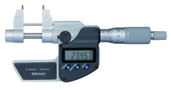 Mitutoyo Digital Inside Microm. Caliper Type Inch/Metric, 0,2-1,2" 345-350-30