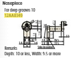 Deep groove 10mm nosepiece for Surftest SJ-410, SJ-500 12AAB349