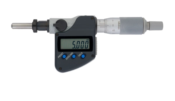 Mitutoyo Digital Micrometer Head 0-25mm, SR4 Spi., Clamp Nut, 10mm Stem 350-254-30