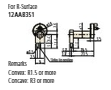 R-surface nosepiece for Surftest SJ-410, SJ-500 12AAB351