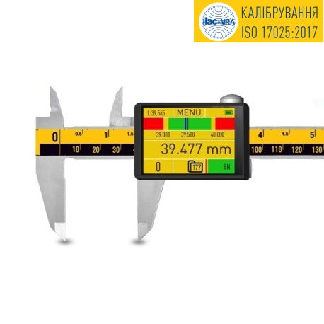 Microtech 6"/150mm x .001mm/.00005" Digital Caliper Accuracy .010mm, computerised display with linear correction, Adjustable force 1-20N, Item number 141097015A