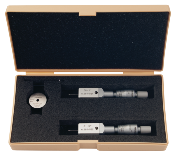 2-Point Internal Micrometer Holtest Set 0.08-0.12" (2 pcs.) 368-926