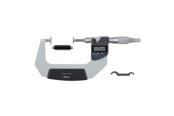 Mitutoyo Digital Disc Micrometer 25-50mm, Non-Rotating Spindle, Disk=20mm 369-251-30