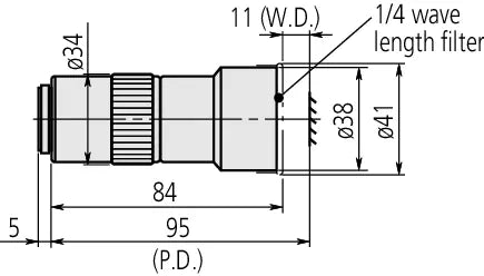 378-800-12 M Plan Apo 1X Objective for bright-field observation in visible range