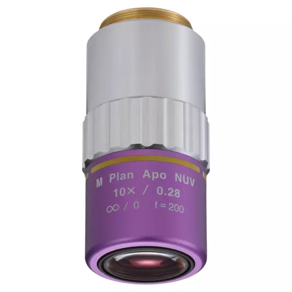 378-809-5 M Plan Apo NUV 10X Objective for bright-field observation in near ultraviolett range