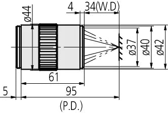 378-833-7 BD Plan Apo 10X Objective for bright/dark-field observation in visible range