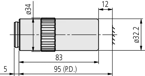 378-838-8 M Plan UV 50X Objective for bright-field observation in ultraviolet range