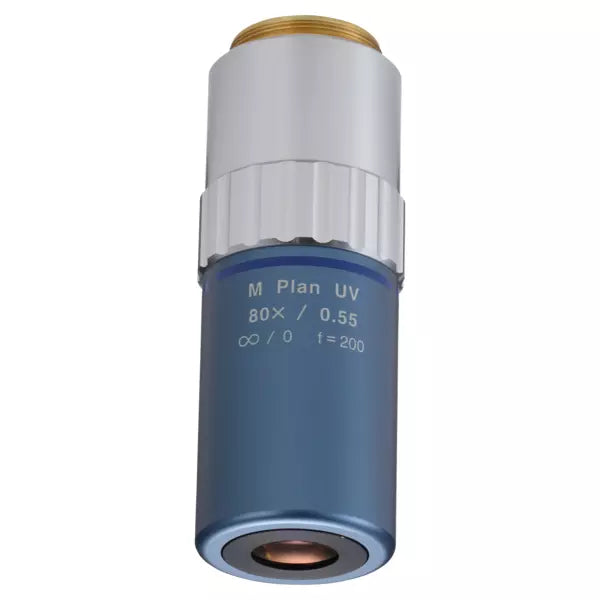 378-839-5 M Plan UV 80X Objective for bright-field observation in ultraviolet range