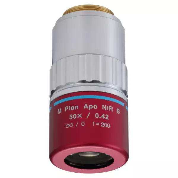 378-868-5 M Plan Apo NIR B 50X Objective for bright-field observation in near-infrared range, WD: 25.5mm