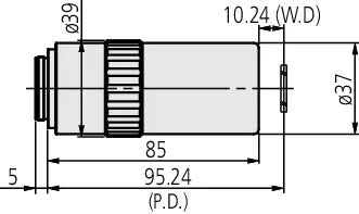 378-891-6 LCD Plan Apo NUV HR 50X (t0.7) High resolution objective for near ultraviolett range with cover glass compensation