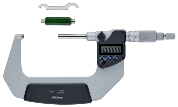 Digital Micrometer, Non Rotating Spindle Inch/Metric, 2-3" 406-352-30