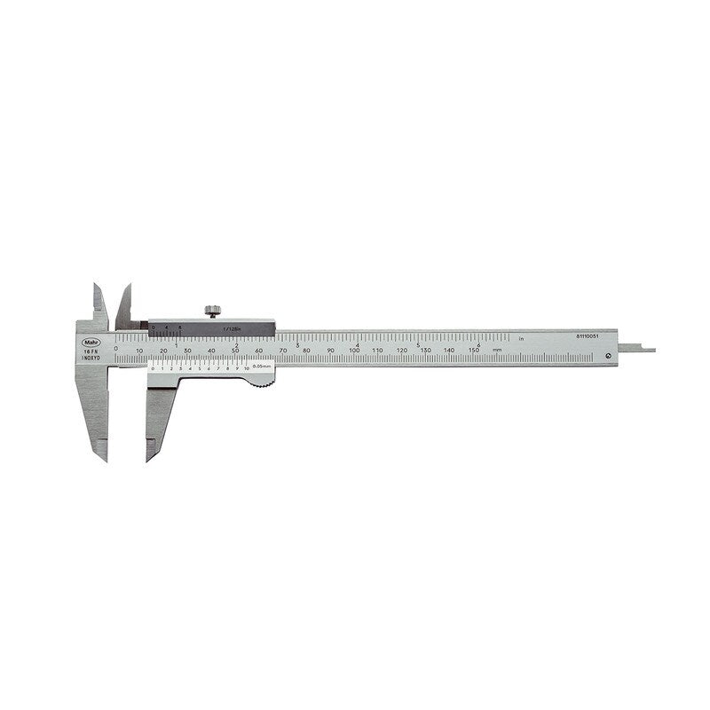 Mahr 4100600 16 DN Pocket Vernier Caliper Range: 0-150 mm|0-6 inch Accuracy:0.05 mm|.002 inch