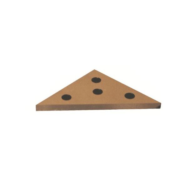 MHC 418-4800 Solid angle Plate 3 x 3x 5/16” Angles 45°/45°v/90°