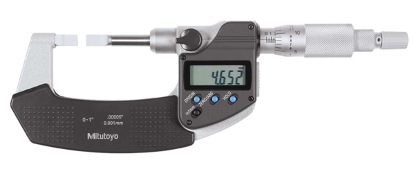 Digital Blade Micrometer, Blade=0,75mm Inch/Metric, 0-25mm(0-1") 422-330-30