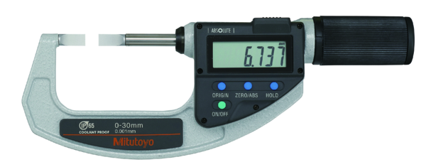 Absolute Digital Blade Mic. QuickMike Inch/Metric, IP65, 1-2,2" 422-422-20