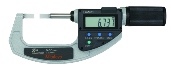 Absolute Digital Blade Micrometer QuickMike IP65 0-30mm 422-411-20