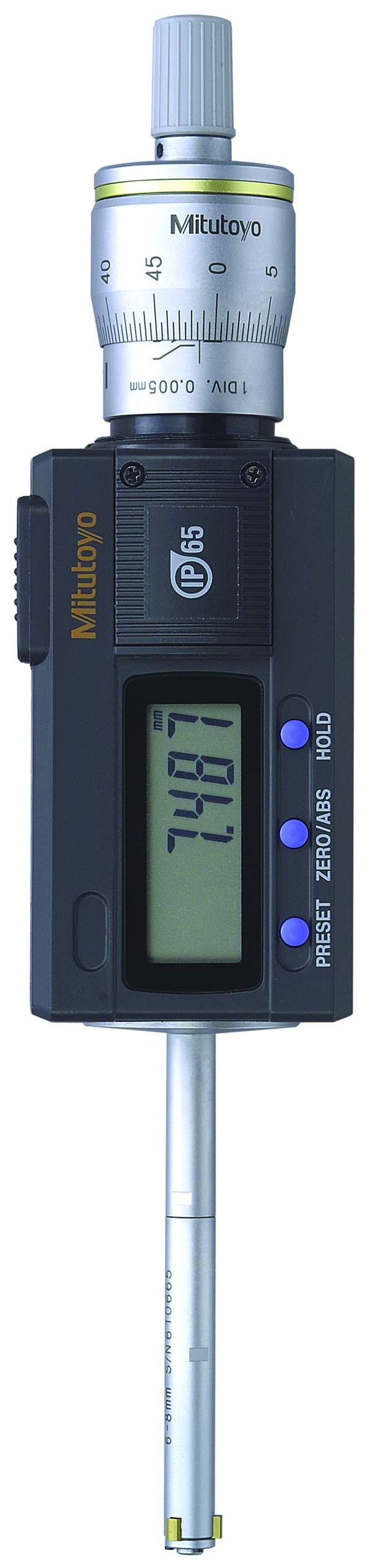 Digital 3-Point Internal Micrometer IP65 6-8mm 468-161