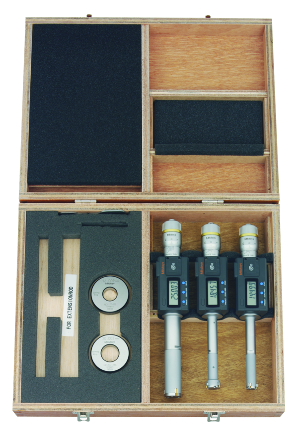 Digital 3-Point Internal Micrometer Set 12-25mm, Complete Unit, IP65, 468-982