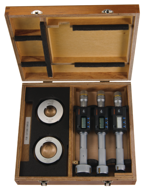 Digital 3-Point Internal Micrometer Set 1-2", Complete Unit, IP65, 468-988