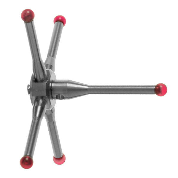 M2 5-way star, Ø2 mm ruby balls, 30 mm span A-5000-3626