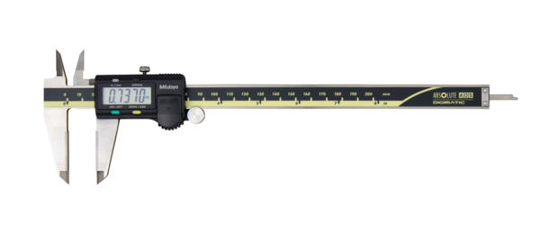 Digital ABSOLUTE AOS Calipers 0-200mm (0-8") W/O Output Carbide OD/ID Jaws 500-164-30