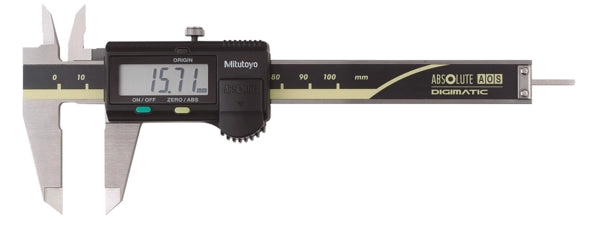 Digital ABS AOS Caliper 0-100mm, Rod 500-180-30 No Output, Round depth rod 1.9mm