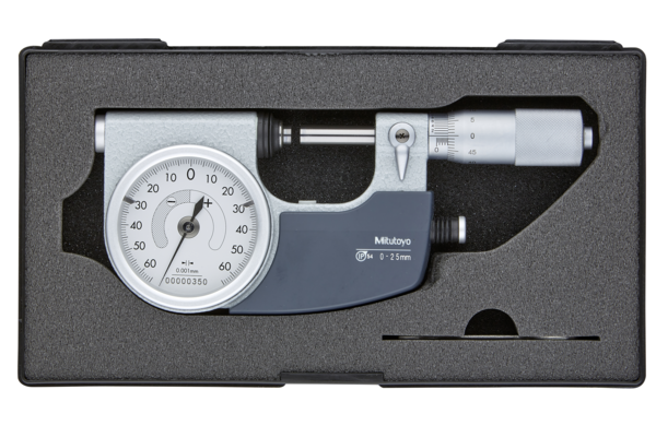 Indicating Micrometer with Button Right 0-25mm 510-121