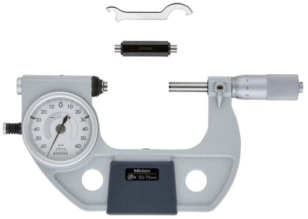 Indicating Micrometer with Button Left side 510-123 Range 50-75mm