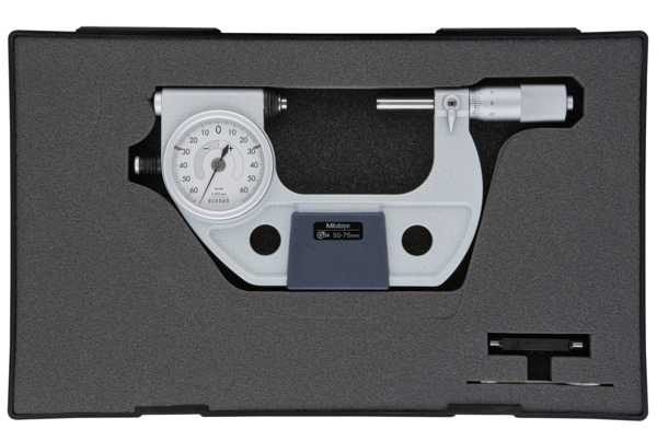 Indicating Micrometer with Button Left side 510-123 Range 50-75mm