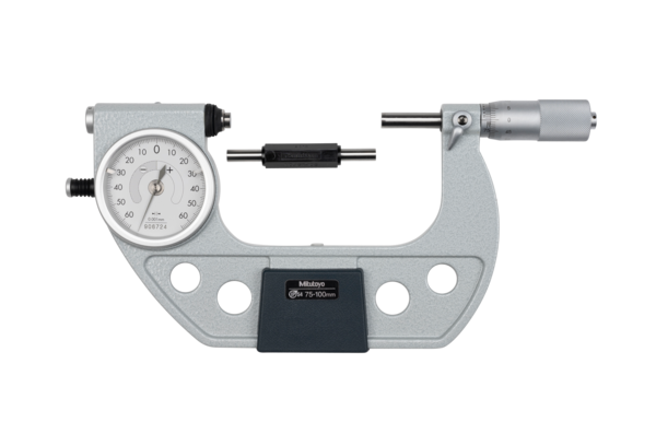 Indicating Micrometer with Button left 510-124 Range 75-100mm