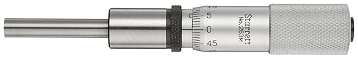 Starrett 263MP Micrometer Head 0-25mm Range, .01mm Grad, Ratchet Stop, Lock Nut