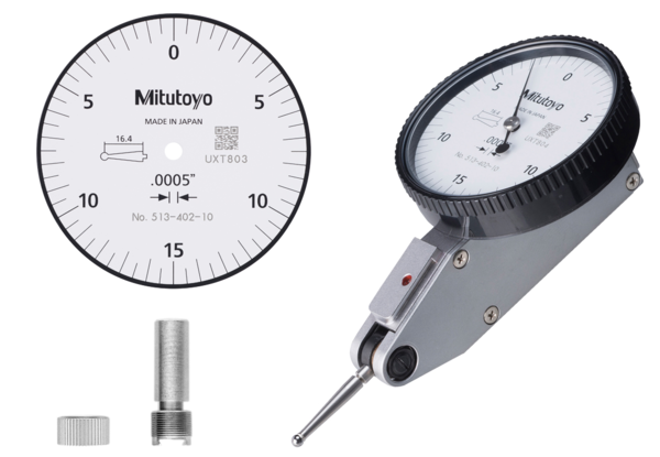 Dial Test Indicator, Horizontal Type 0.03", 0.0005", 9.52mm Stem 513-402-10E