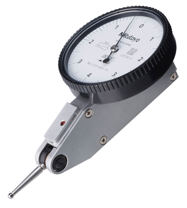 Dial Test Indicator, Horizontal Type 0.008", 0.0001", 4/9.52mm Stem, Bracket 513-403-10T